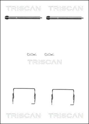 TRISCAN Комплектующие, колодки дискового тормоза 8105 251595