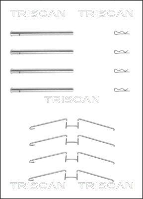 TRISCAN Комплектующие, колодки дискового тормоза 8105 251599