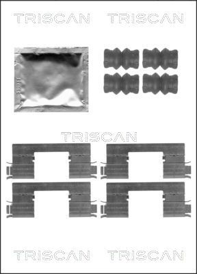TRISCAN Комплектующие, колодки дискового тормоза 8105 251603