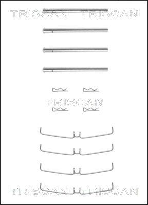 TRISCAN Комплектующие, колодки дискового тормоза 8105 271359