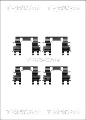 TRISCAN Lisakomplekt, ketaspiduriklotsid 8105 401610
