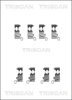 TRISCAN Lisakomplekt, ketaspiduriklotsid 8105 411608