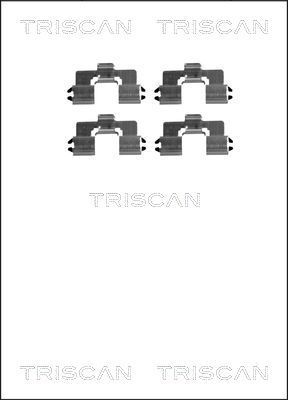 TRISCAN Lisakomplekt, ketaspiduriklotsid 8105 501581