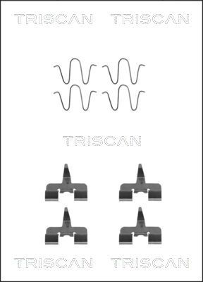 TRISCAN Комплектующие, колодки дискового тормоза 8105 501582