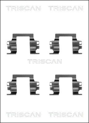 TRISCAN Комплектующие, колодки дискового тормоза 8105 601609