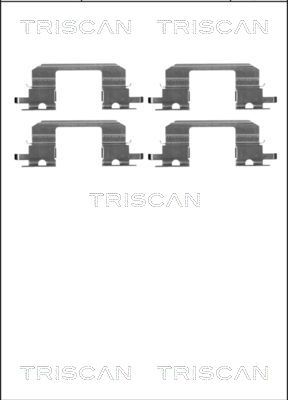 TRISCAN Lisakomplekt, ketaspiduriklotsid 8105 681532