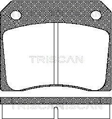 TRISCAN Комплект тормозных колодок, дисковый тормоз 8110 10011