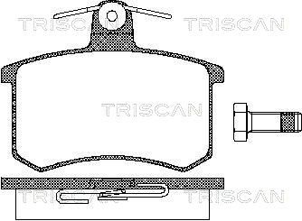 TRISCAN Комплект тормозных колодок, дисковый тормоз 8110 10116
