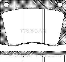 TRISCAN Комплект тормозных колодок, дисковый тормоз 8110 10415