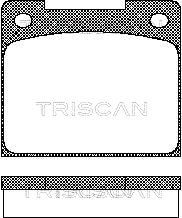 TRISCAN Комплект тормозных колодок, дисковый тормоз 8110 10424