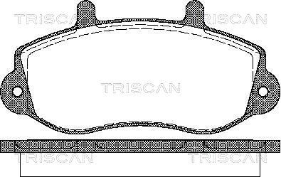 TRISCAN Комплект тормозных колодок, дисковый тормоз 8110 10526
