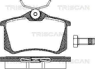 TRISCAN Комплект тормозных колодок, дисковый тормоз 8110 10864