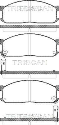 TRISCAN Piduriklotsi komplekt,ketaspidur 8110 10873