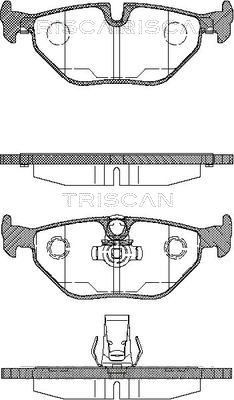 TRISCAN Комплект тормозных колодок, дисковый тормоз 8110 11003