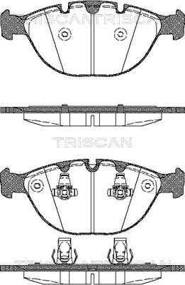 TRISCAN Комплект тормозных колодок, дисковый тормоз 8110 11011