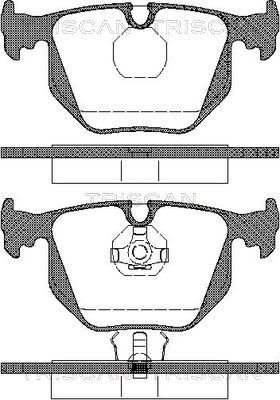 TRISCAN Комплект тормозных колодок, дисковый тормоз 8110 11013