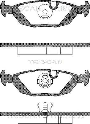 TRISCAN Комплект тормозных колодок, дисковый тормоз 8110 11099