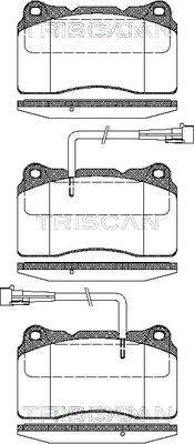 TRISCAN Комплект тормозных колодок, дисковый тормоз 8110 12004