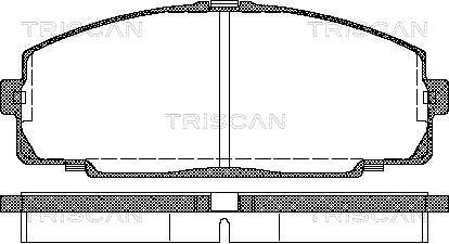 TRISCAN Комплект тормозных колодок, дисковый тормоз 8110 13016