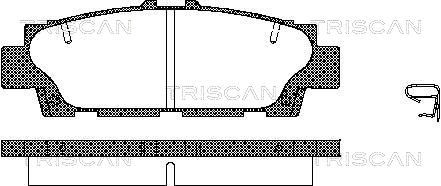 TRISCAN Комплект тормозных колодок, дисковый тормоз 8110 13035