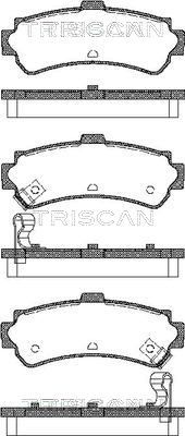 TRISCAN Комплект тормозных колодок, дисковый тормоз 8110 14006