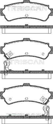 TRISCAN Piduriklotsi komplekt,ketaspidur 8110 14006