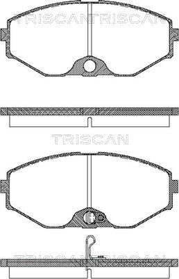 TRISCAN Комплект тормозных колодок, дисковый тормоз 8110 14037