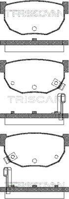 TRISCAN Комплект тормозных колодок, дисковый тормоз 8110 14081