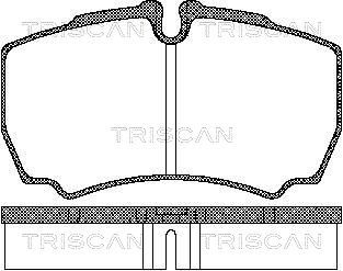 TRISCAN Piduriklotsi komplekt,ketaspidur 8110 15029