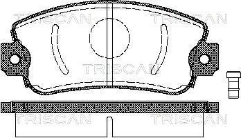 TRISCAN Комплект тормозных колодок, дисковый тормоз 8110 15505