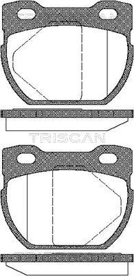 TRISCAN Piduriklotsi komplekt,ketaspidur 8110 17013