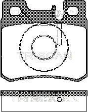 TRISCAN Комплект тормозных колодок, дисковый тормоз 8110 23007