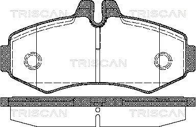 TRISCAN Комплект тормозных колодок, дисковый тормоз 8110 23020