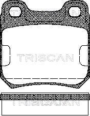 TRISCAN Piduriklotsi komplekt,ketaspidur 8110 24865