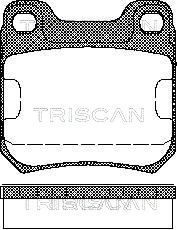 TRISCAN Piduriklotsi komplekt,ketaspidur 8110 24866