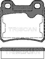 TRISCAN Комплект тормозных колодок, дисковый тормоз 8110 24892