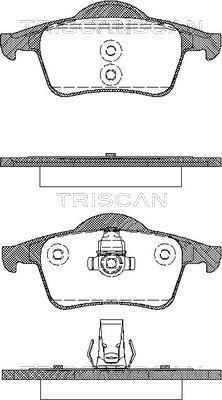 TRISCAN Комплект тормозных колодок, дисковый тормоз 8110 27004