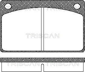 TRISCAN Комплект тормозных колодок, дисковый тормоз 8110 27602