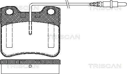 TRISCAN Piduriklotsi komplekt,ketaspidur 8110 28958