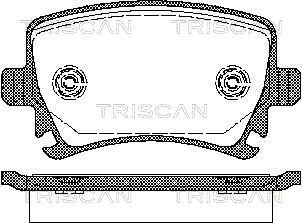TRISCAN Комплект тормозных колодок, дисковый тормоз 8110 29052