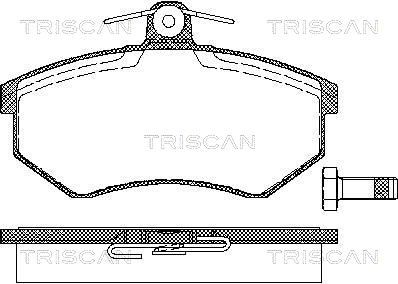 TRISCAN Комплект тормозных колодок, дисковый тормоз 8110 29120