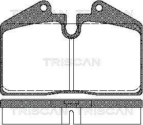 TRISCAN Комплект тормозных колодок, дисковый тормоз 8110 29156
