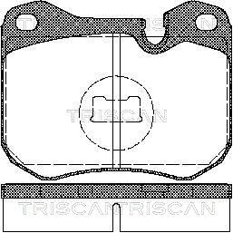 TRISCAN Комплект тормозных колодок, дисковый тормоз 8110 29157