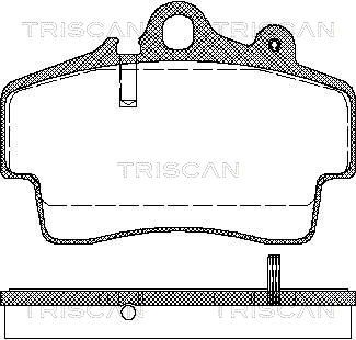 TRISCAN Комплект тормозных колодок, дисковый тормоз 8110 29162