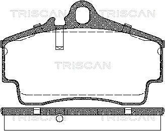 TRISCAN Комплект тормозных колодок, дисковый тормоз 8110 29163