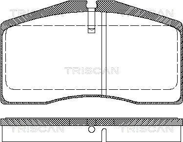 TRISCAN Piduriklotsi komplekt,ketaspidur 8110 29164