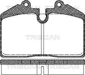 TRISCAN Комплект тормозных колодок, дисковый тормоз 8110 29165