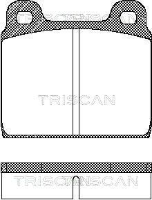 TRISCAN Комплект тормозных колодок, дисковый тормоз 8110 29211