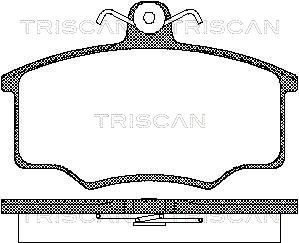 TRISCAN Комплект тормозных колодок, дисковый тормоз 8110 29945