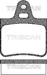 TRISCAN Комплект тормозных колодок, дисковый тормоз 8110 38783